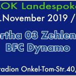 FC Hertha 03 Zehlendorf vs. BFC Dynamo am 15.11.2019