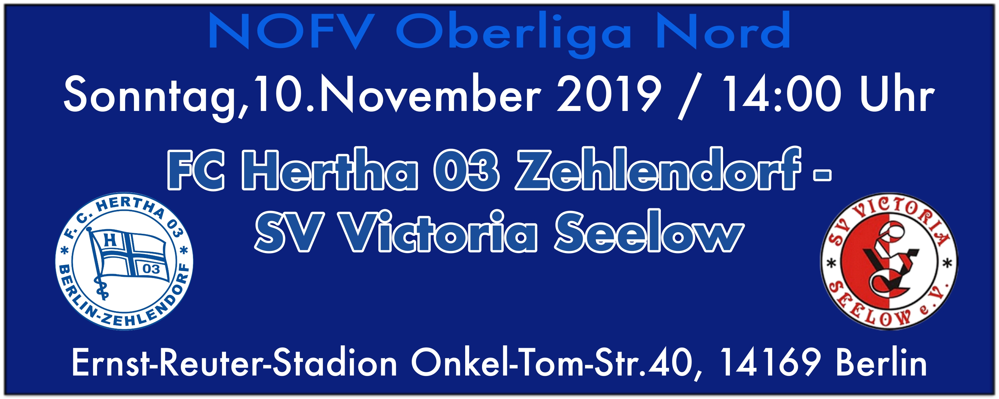 FC Hertha 03 Zehlendorf vs. SV Victoria Seelow am 10.11.2019