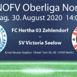 FC Hertha 03 Zehlendorf vs. SV Victoria Seelow am 30.8.2020