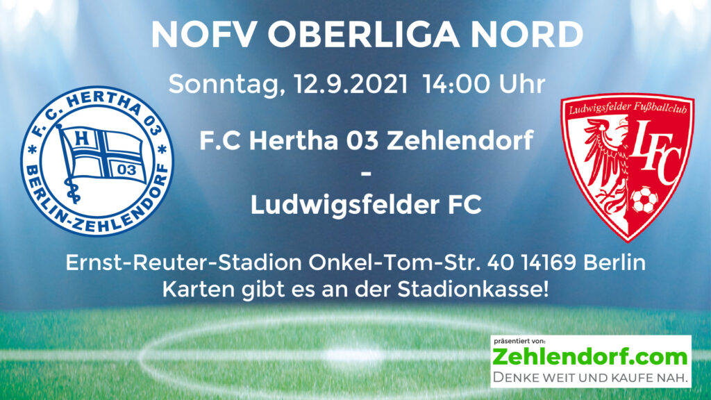 F.C. Hertha 03 Zehlendorf vs. Ludwigsfelder F.C. am 12.9.2021