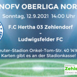 F.C. Hertha 03 Zehlendorf vs. Ludwigsfelder F.C. am 12.9.2021
