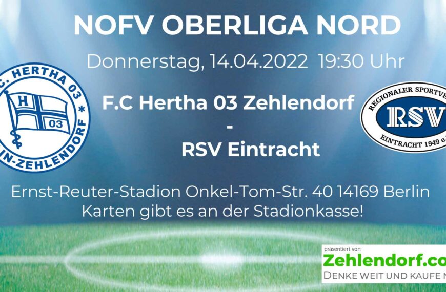 F.C. Hertha 03 Zehlendorf vs. RSV Eintracht 1949 am 14.04.2022