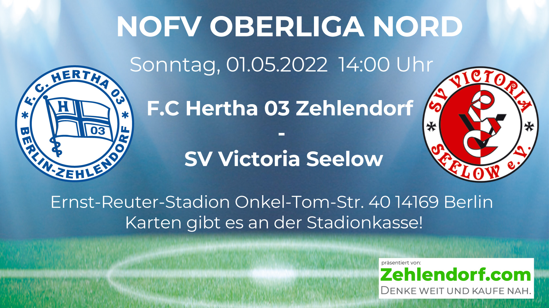 F.C. Hertha 03 Zehlendorf vs. SV Victoria Seelow am 01.05.2022